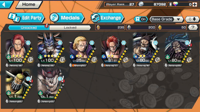 BR320-IOS+Android-4 Ex(Shank V3 Max+Kaido V3 Max+Kaido V2+Shank V2)+Good Medal+SUP 147%+Jabra+Young Ray+Kaku+Donflamingo+King+Cracker+Ulti+Sanji