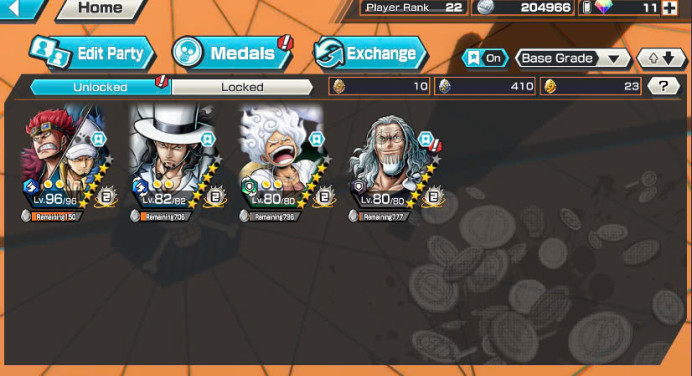 BR321-IOS+Android-3 Ex Meta(Lucci+Kid Law+Luffy Gear 5)+Good Medal+Support 121%+Noland+Kaku+Oden V2+Pacifista+Robin+Kalgara+Rayleigh V3
