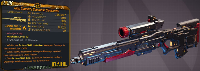 [PC/XB/PS] M10/L72 - SAND HAWK 195.108x7 DMG (+163k FIRE DMG) - 11.77 FR, 1.3s RELOAD - ANOINTED x3 - BEST SNIPER RIFLE