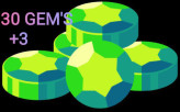 30 + 3 FREE GEM'S _ FAST DELIVERY