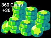 360 + 36 FREE GEM'S _ FAST DELIVERY