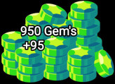 950 + 95 FREE GEM'S _ FAST DELIVERY