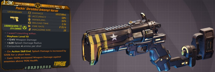 [PC/XB/PS] M10/L72 - UNKEMPT HAROLD 1.012.188x4 DMG (+1 MIL RADIATION DMG) - ANOINTED x2