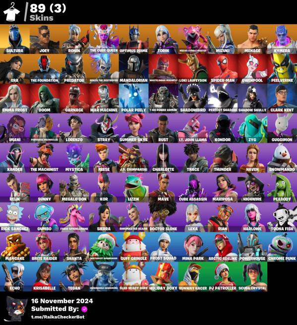 [PC/PSN/NINTENDO] 89 skins | Sultura | Kymera | Renzo the Destroyer | Torin | Mizuki | Mecha Cuddle Master | Joey |LA442
