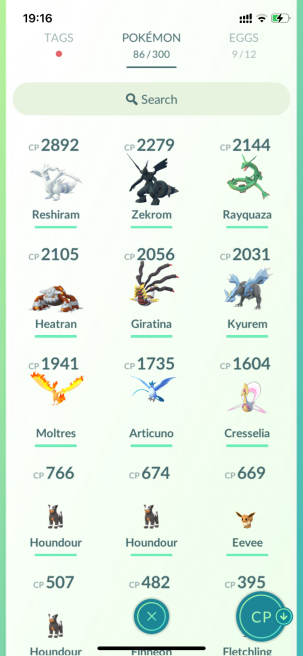 lvl20,have Legendary Reshiram Zekrom Rayquaza Heatran Giratina Kyurem Moltres Articuno Cresselia  N8486