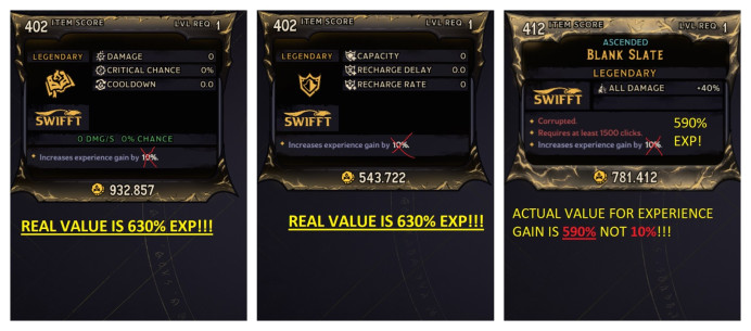 [MODDED] L1 EXP LEVELING GEAR SET 2 (SPELL+WARD+ARMOR) - TOTAL 1850% EXP GAIN - BEST IN GAME MODDED BY ME!!!
