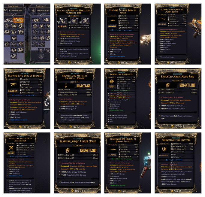 [MODDED-FULL BUILD] C100 STORMCALLER (CLAWBRINGER/BLIGHTCALLER) - 11 ITEMS - BEST ONE-SHOT HAMMER MELEE!!!