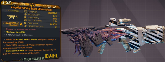 [PC/XB/PS] M10/L72 - BLOOD-STARVED BEAST 808.800x2 DMG (1.42 MIL FIRE DMG) - ANOINTED x3
