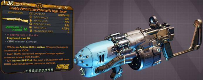 [PC/XB/PS] M10/L72 - TIGGS BOOM 308.804x18 DMG (+486k CORROSIVE DMG) - 4.79 FIRE RATE - ANOINTED x3