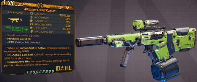 [PC/XB/PS] M10/L72 - KAOSON 302.463x2 DMG (+381k CORROSIVE DMG) - 0.6s RELOAD - ANOINTED x3