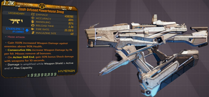 [PC/XB/PS] M10/L72 - SMOG 456.285 DMG (+574k SHOCK DMG) - 15.16 FIRE RATE - 1.3s RELOAD - ANOINTED x3