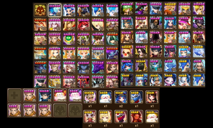 Europe -  10 Nat5 + 200F + Triple SSS + Rift 4 lvl + Beth + Riley + Eirgar + Veromos + Dominic + Zen + Martina + Bastet + Twins + Satoru Gojo +N