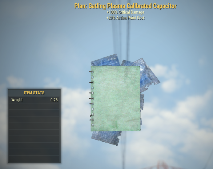 Plan: Gatling Plasma Calibrated Capacitor
