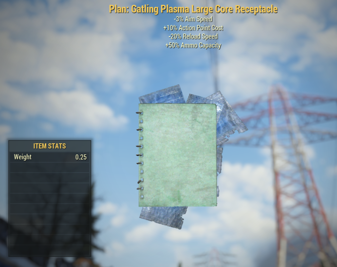 Plan: Gatling Plasma Large Core Receptacle 