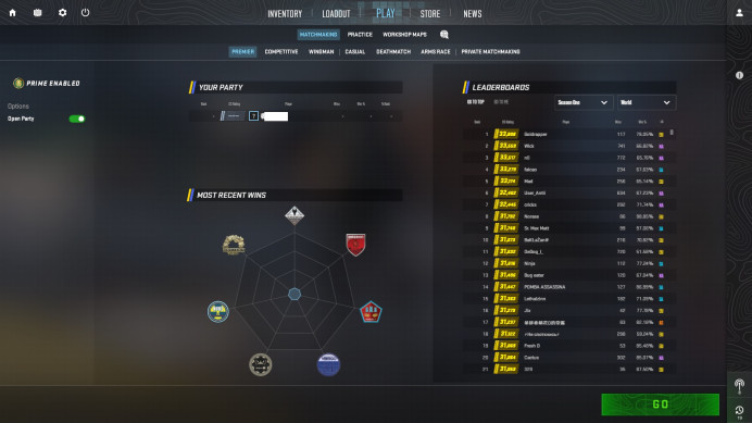 [ID:122062][PRIME][PREMIER MODE AVAILABLE][VERY RARE] UN (UNRANKED || 0 MM AFTER UPDATE || 807 HOURS || MEDALS)