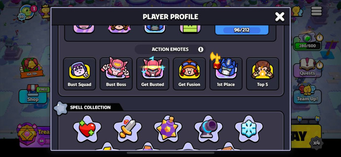 39 Characters / 2 Character Level 4 / LvL 69 / Skin Full / 9 Spells / 96 Emotes / Full Access 
