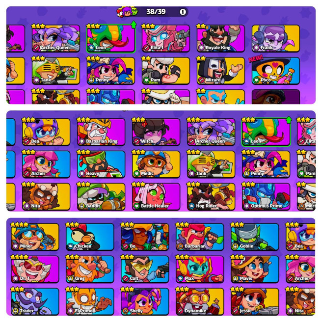 38 Characters / 2 Character Level 4 / LvL 55 / Skin Full / 9 Spells / 80 Emotes / Full Access