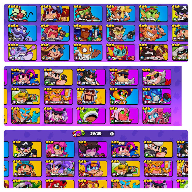 39 Characters / 4 Character Level 4 / LvL 57 / Skin Full / 9 Spells / 87 Emotes / Full Access