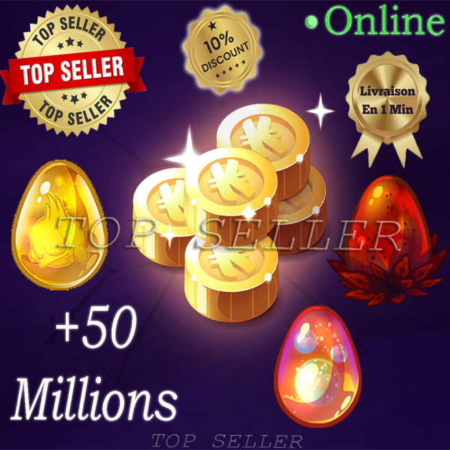 Tylezia : Dofus ocre + Dofus vulbis + Dofus dolmanx + 50 Millions + Bonus - Fast delivery