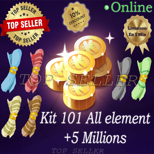 Boune : kit parchotage + 101 all elements + 5.000.000 kamas + bonus - Fast delivery