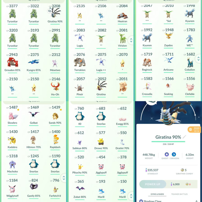 lvl34,have 18 Legenadry Shiny Giratina Groudon Kyogre  Mewtwo Ho-oh etc,many nice pokemons  N8528