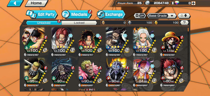 BR356-IOS+Android-4 Ex Meta(Shank v4+Snake+Kaido v2+Kaido v3)+Good Medal+Support 139%+New Uta+Kalgara+Shiryu+Kuma+King+Donflamingo