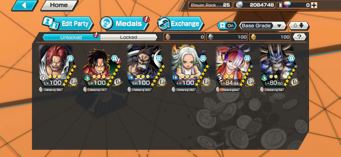 BR356-IOS+Android-4 Ex Meta(Shank v4+Snake+Kaido v2+Kaido v3)+Good Medal+Support 139%+New Uta+Kalgara+Shiryu+Kuma+King+Donflamingo