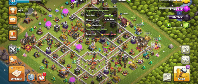 TH 11 FULL MAX | XP - 121 | WAR STAR - 1045 | ONLY NEW HERO LEFT | INSTANT DELIVERY 