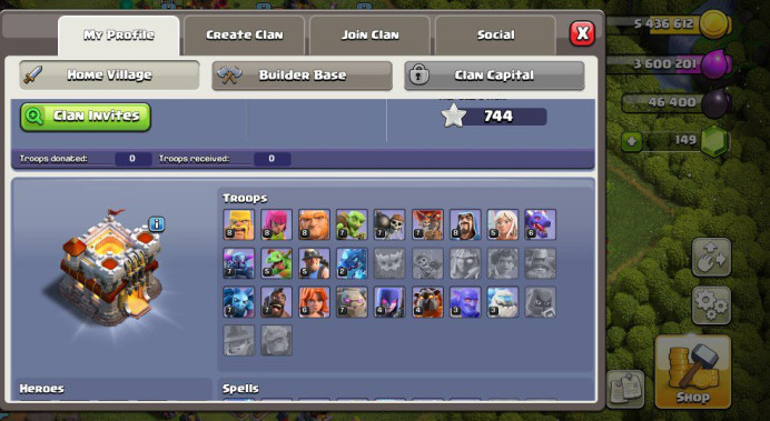 TH 11 FULL MAX | ONLY NEW HERO LEFT | XP - 127 | WAR STAR 744