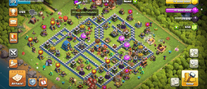 TH 12 FULL MAX | XP - 173 | WAR STAR - 943 | ONLY NEW HERO LEFT | INSTANT DELIVERY 