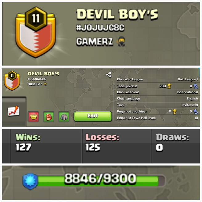 DEVIL BOY'S !! LEVEL 11.9 !! WIN 127 LOSS 125 !! GOLD LEAUGE 1 !! PERFECT NAME !! CHEAP !! FAST DELIVERY