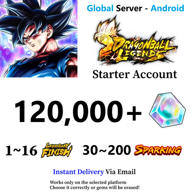 Android 120,000+ Chrono Crystal Accounts - Fast Deliver - BNID Login