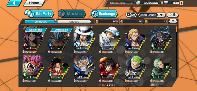 BR91-IOS Only-948 Diamond RD+3 Ex Meta(D.Garp+Lucci+Kid Law)+Kaku+Egghead Zoro+Solo Zin+Event Zin 100%