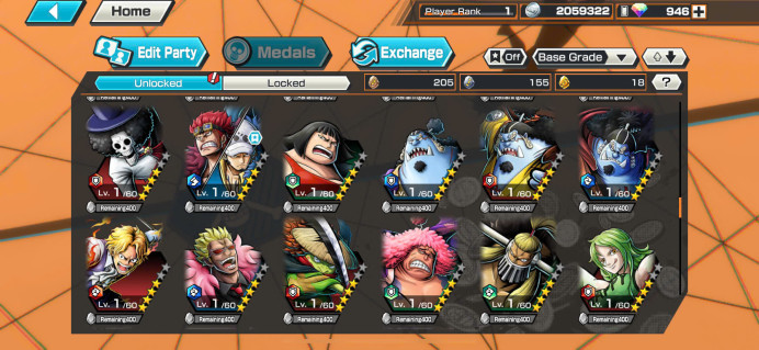 BR91-IOS Only-948 Diamond RD+3 Ex Meta(D.Garp+Lucci+Kid Law)+Kaku+Egghead Zoro+Solo Zin+Event Zin 100%