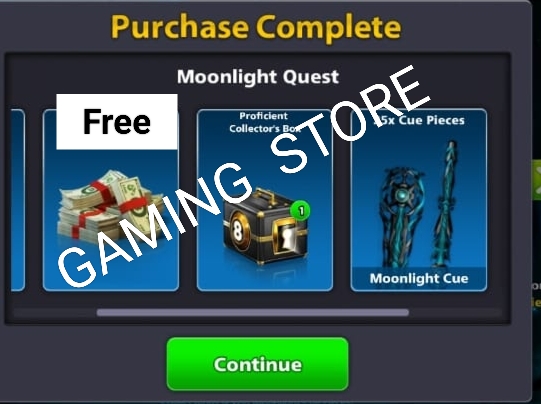 [MOONLIGHT CUE] 25 Moonlight Cue Pieces + 1 Proficient Collector Collector Box + 200 Cash