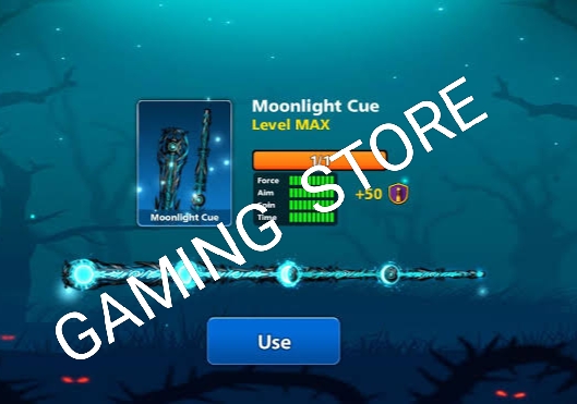 [ ANIMATED CUE MAX ] Moonlight Cue Level Max + 4000 Cash + 24 Proficient Collector Boxes - in Your Account