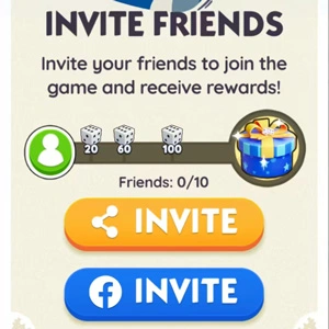 Monopoly Go Friend Invites 60 per 60 invites