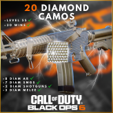 » LEVEL 55 » 20 DIAMOND CAMOS(AR/SMG/MELEE) » XBOX ACCOUNT » ACTIVISION ACCOUNT » 30 WINS » FULL ACCESS WITH ORIGINAL MAIL
