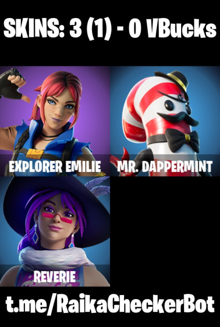 [PC/PSN] 3 skins | Explorer Emilie | Mr. Dappermint | Reverie | Cozy Conch | Society Shield | Legend's Modkit | Greebles | Huntress Lyre | 0 VB