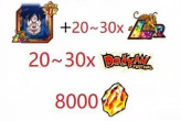 [Android]DBZ Dokkan Battle GLOBAL -The character in picture + 8000 DS+ 20-30 LR + 20-30 Festival