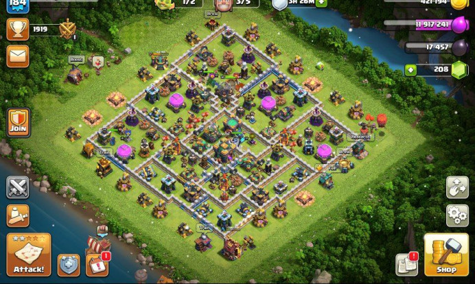 TH - 14 | XP - 184 | HEROES 60/75/44/53/23 | WAR STAR 1409 | INSTANT DELIVERY