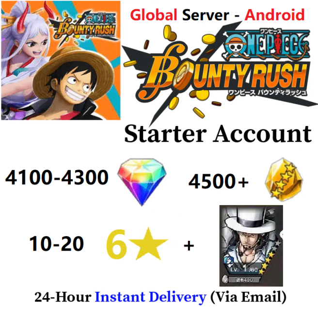 [Global - Android] 4100-4300 Rainbow Diamonds + 10-20 6 Star Character + 4500+ Gold Fragments - Starter Accounts