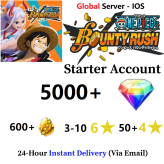 [Global - IOS] 5000+ Rainbow Diamonds + 3-10 6 Star Character + 50+ 4-5 Star Character + 600+ Gold Fragments