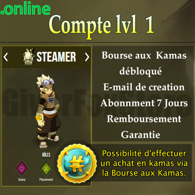 compte dofus , Bourse aux kamas Débloquer . abonné 7 jours *