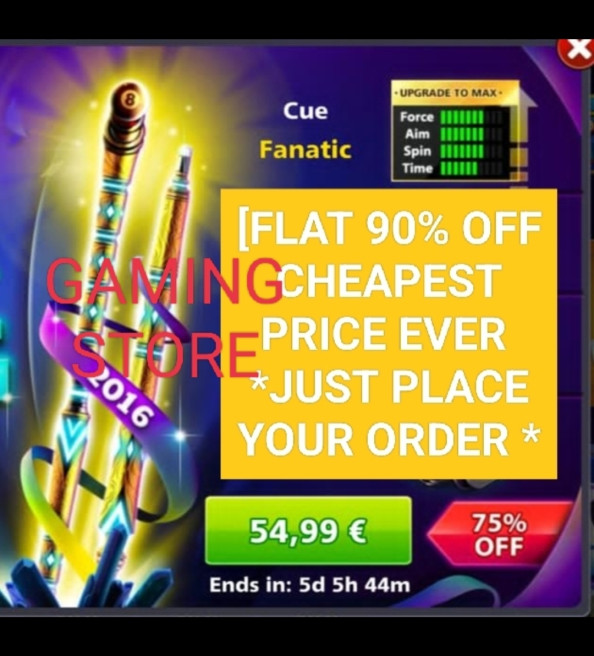 Fanatic Cue + 6 Golden Shots - in Your Account