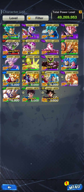 LF vegito blue+Goku black+shenron+nappa+zamasu+Trunk zen7+Trunk(Teen)+perfect cell-ANDROID-IOS-BANDAI (470)