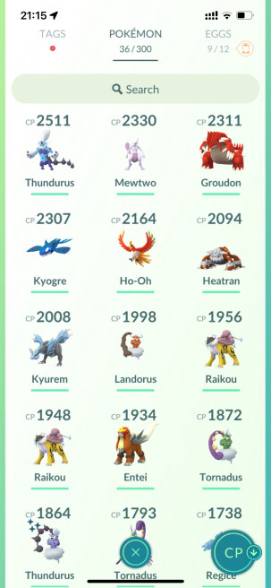 lvl22,have Legendary Mewtwo Groudon Kyogre Ho-Oh Heatran Kyurem Raikou Shiny Suicune Regice etc  N8557