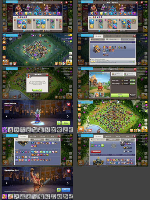 ■TH:17 (63%) ■Heroes: K84 Q97 P70 W70 C45 ■Skins:2 ■BH:10 ■Full Access ■Instant Delivery ■A6923
