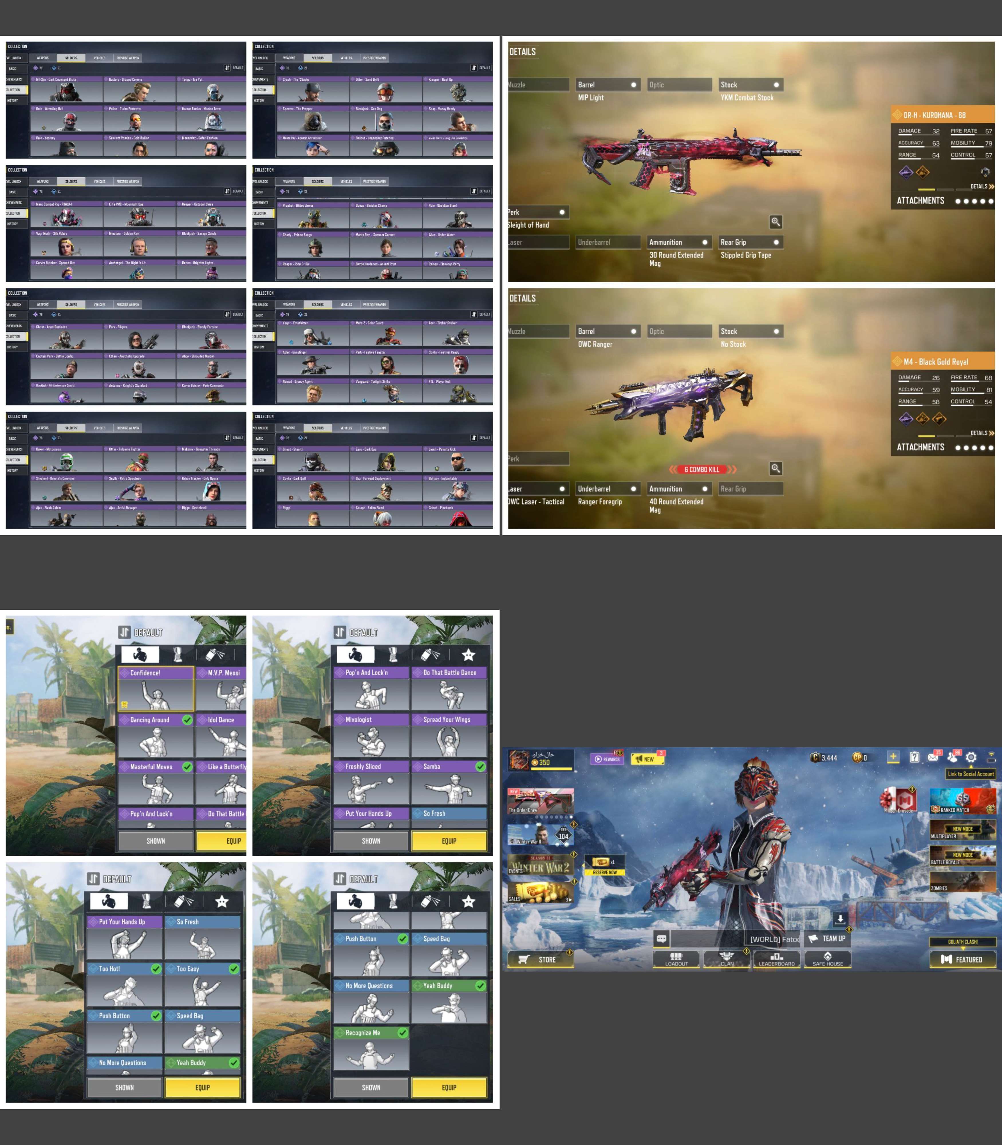 Guns: Legend(M4,DR-H) Epic158 Skins:99 Dances:21 Only Activision ...