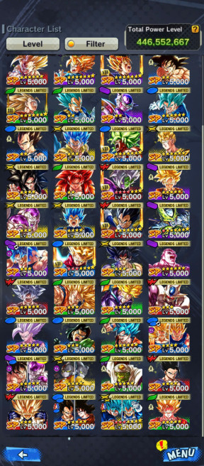 D209-Vip Account-10 UL(Beast Gohan+Turles+SS4 Gogeta+Goku Uis+Gogeta+Vegito+Janemba)+48 Legends+Vip Euqipment+Good Zenkai+Nice Team PVP+SS2 Goku
